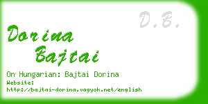 dorina bajtai business card